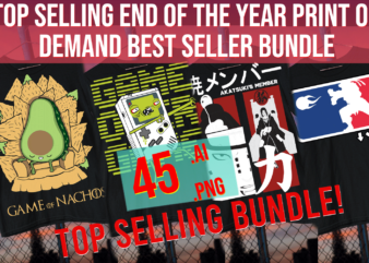 Top Selling End of the Year Print on Demand Best Seller Entrepreneur Bundle t shirt designs for sale