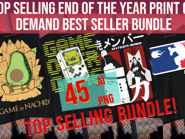 Top Selling End of the Year Print on Demand Best Seller Entrepreneur Bundle t shirt designs for sale