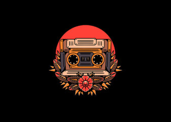 oldschool cassette t shirt design online