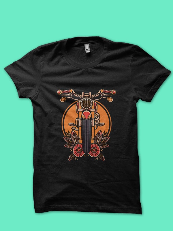oldschool motorcycle - Buy t-shirt designs