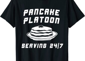 pancake platoon football lineman t shirt men
