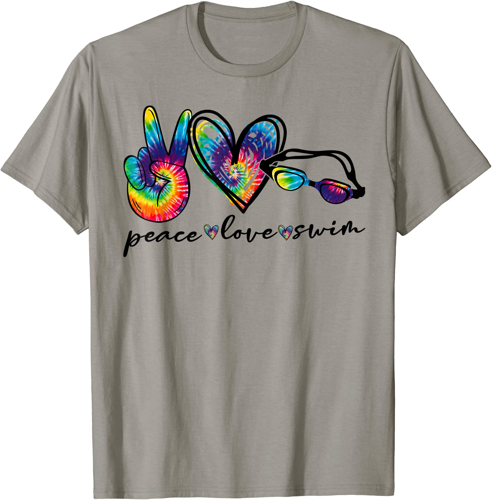 peace love swim tie dye swimmer swimming gifts summer trip t shirt men ...