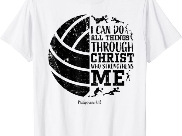 Philippians 413 volleyball gifts teen girls teens women men t shirt men
