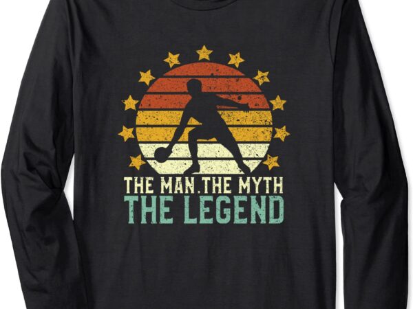 Ping pong player the man the myth the legend table tennis long sleeve t shirt unisex