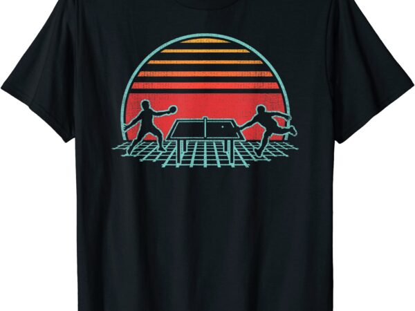 Ping pong retro vintage 80s style table tennis gift t shirt men