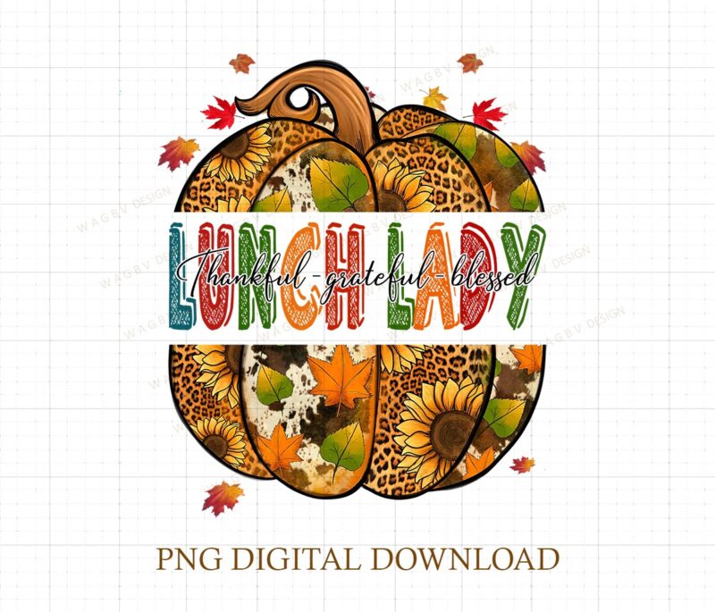 Leopard Pumpkin Fall Lunch Lady png, Women Thanksgiving Gift for Lunch Lady, Cafeteria Crew png, Cafeteria Worker