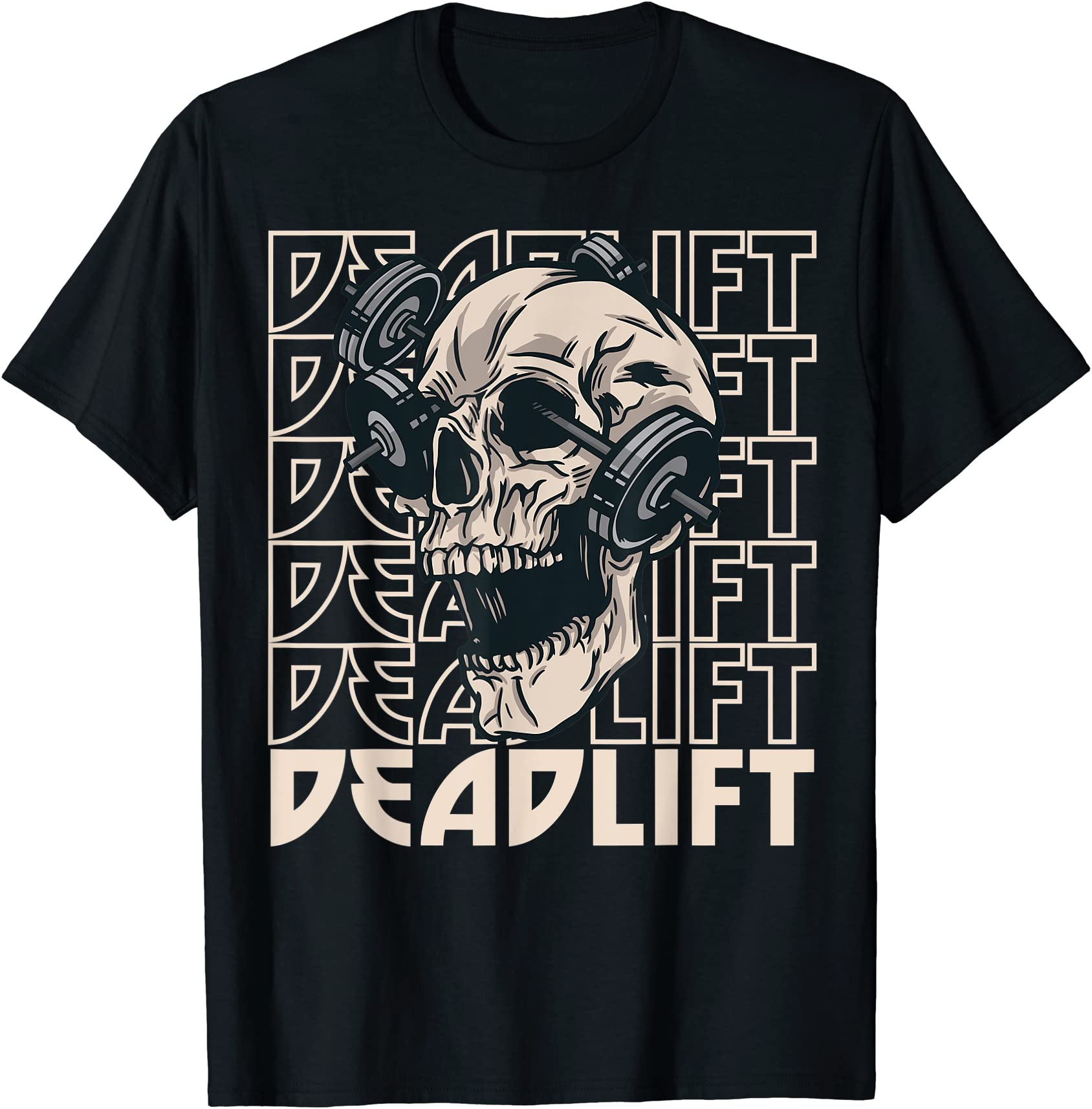 powerlifting deadlift skull bodybuilding t shirt men - Buy t-shirt designs