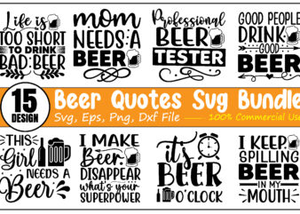 beer quotes svg bundle