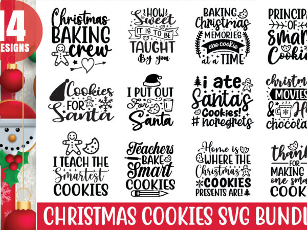 Christmas cookies svg bundle t shirt vector file