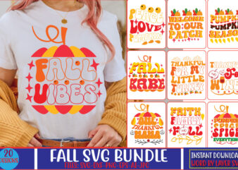 Fall Svg Bundle t shirt graphic design