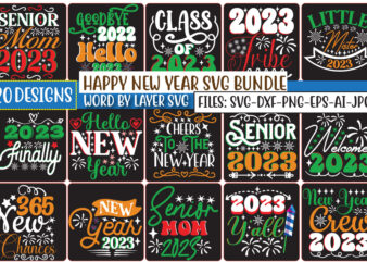 Happy New Year svg Bundle graphic t shirt