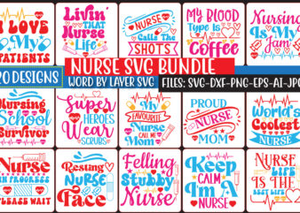 Nurse Svg Bundle T shirt vector artwork