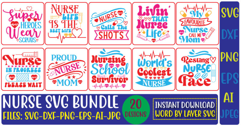 Nurse Svg Bundle