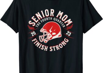 proud senior football mom 2023 t shirt men