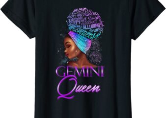 purple gemini queen african american woman may june womens t shirt women