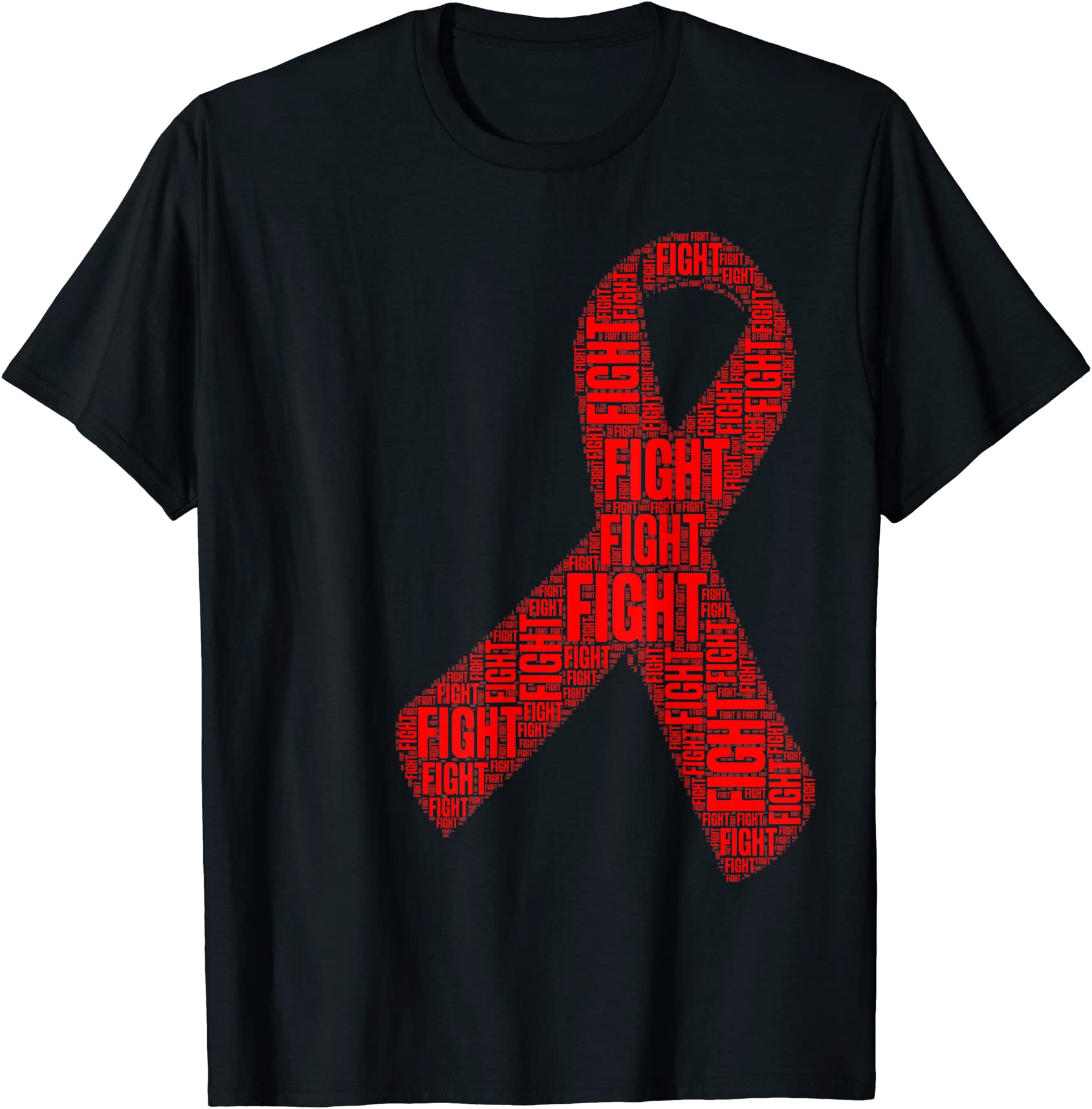 red ribbon fight hiv aids awareness t shirt men - Buy t-shirt designs