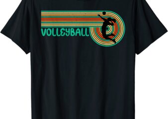 retro style volleyball tee volleyball lover player t shirt men