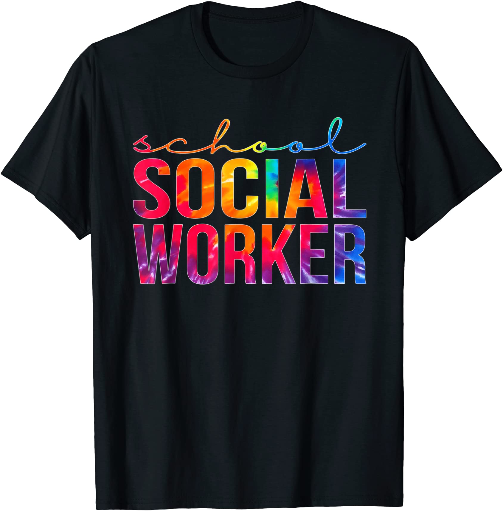 school social worker tie dye appreciation for women for work t shirt ...