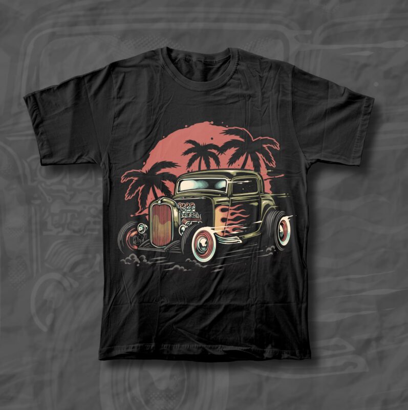 flame Hotrod t-shirt design