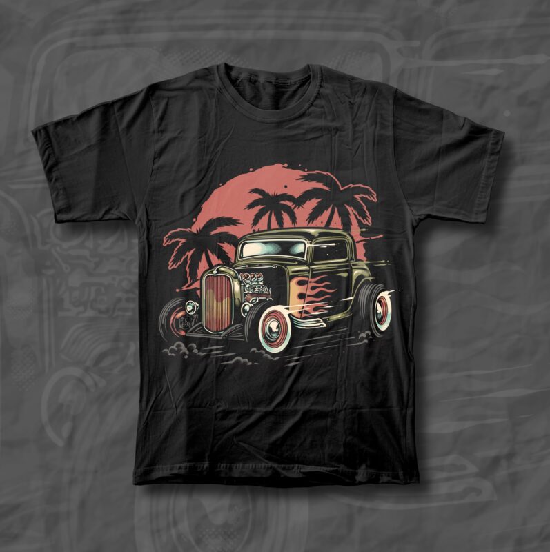 flame Hotrod t-shirt design