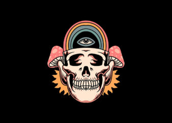 skull trippy streetwear