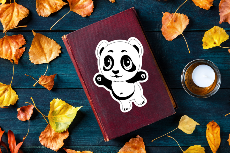 Cute Panda Printable Sticker Bundle