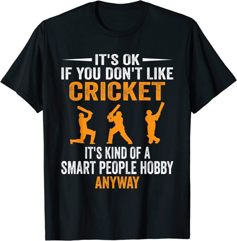 smart people hobby cricket funny cricket player lover gift t shirt men