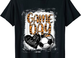 soccer game day women leopard cheetah print soccer fan t shirt men