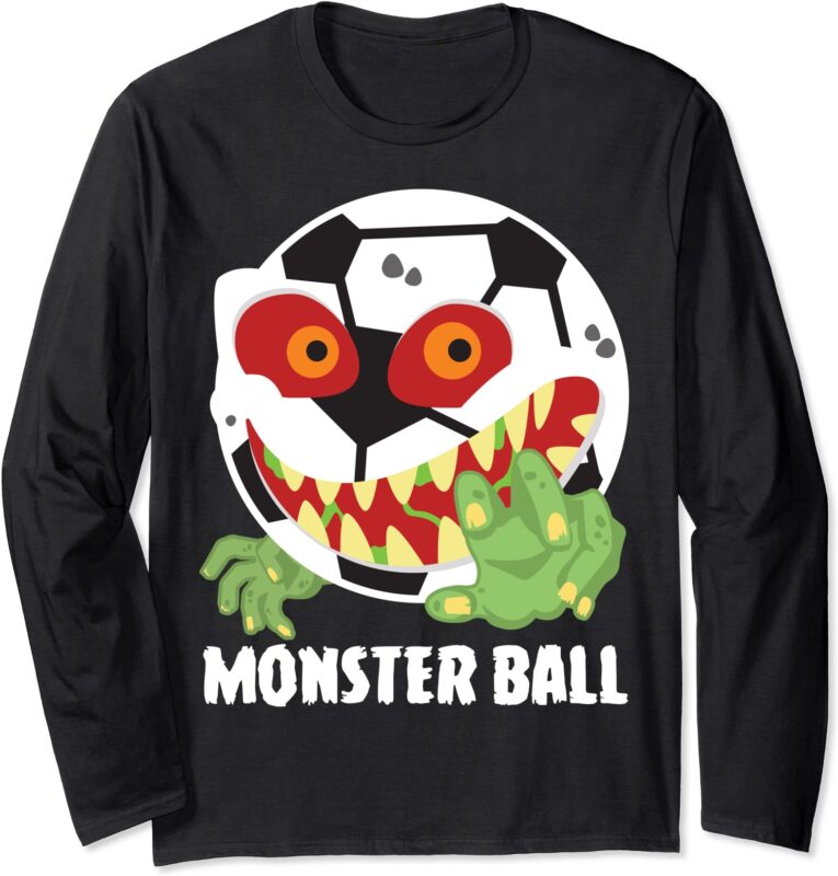 soccer monster ball scary cool goalie halloween costume long sleeve t shirt unisex