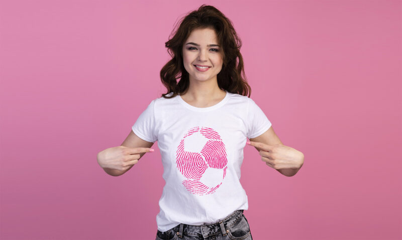 Soccer Fingerprint | Football Lover t shirt art ready to print