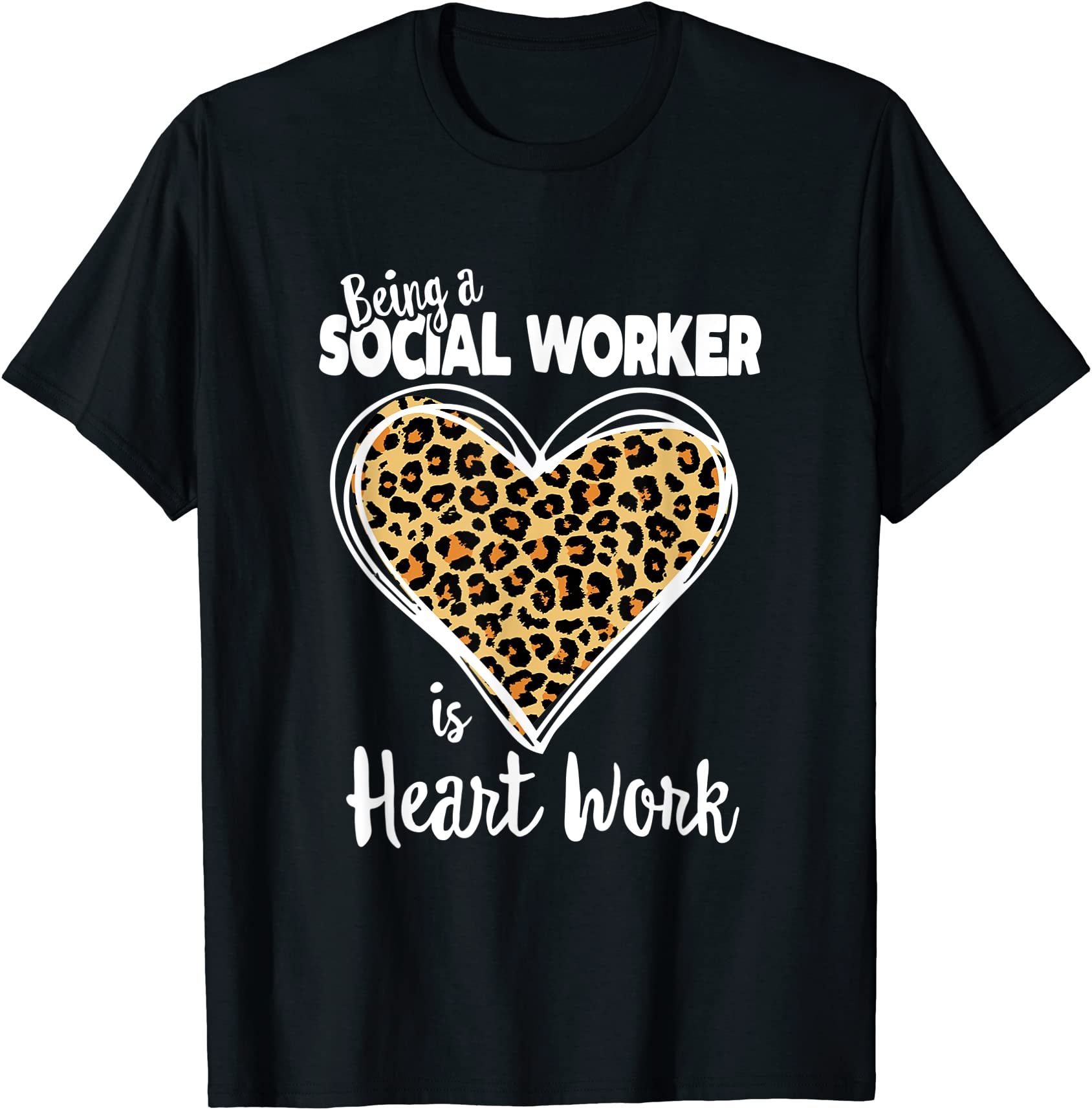 social worker tee cute leopard plaid gift for social worker t shirt men ...