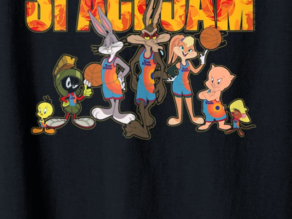 Space jam a new legacy tune squad basketball logo fill tank top men ok t shirt template vector