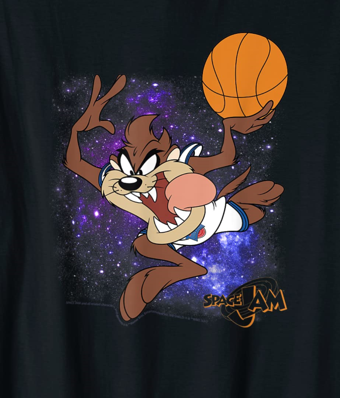 space jam classic space taz galactic basketball dunk t shirt men