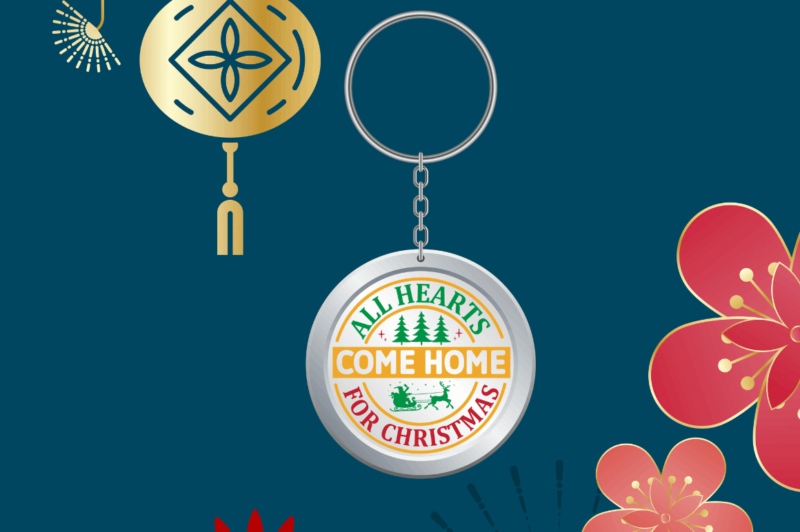 Christmas Keychain SVG Bundle