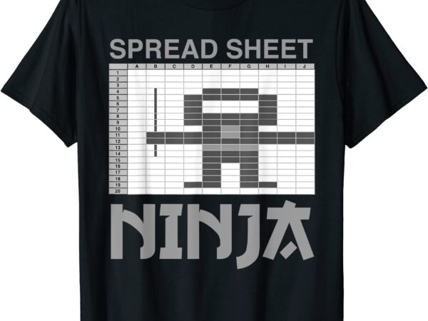 Spreadsheet ninja funny office party excel data lover t shirt men