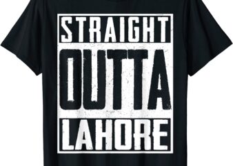 straight outta lahore pakistan pakistani cricket fan t shirt men