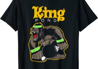 table tennis gift king pong t shirt men