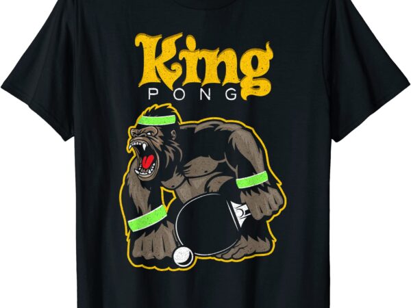 Table tennis gift king pong t shirt men