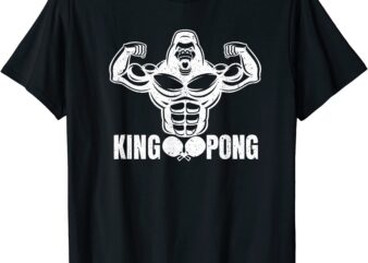 table tennis king pong funny ping pong vintage gift t shirt men