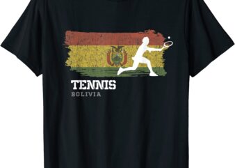 tennis bolivia flag womens tennis girl player tennis t shirt men