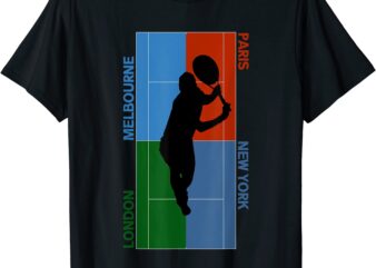 tennis grand slam courts t shirt men