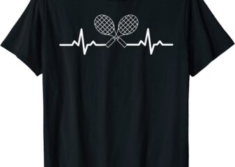 tennis heartbeat t shirt men