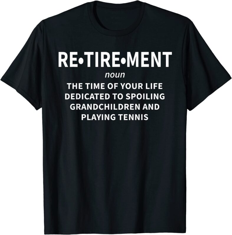 tennis player retirement t shirt funny gift retiree men