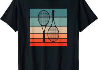 tennis retro style vintage t shirt men