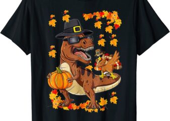 thanksgiving dinosaur dabbing turkey t rex toddler boys kids t shirt men