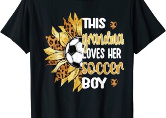 this grandma loves her soccer boy soccer player grandmother t shirt men