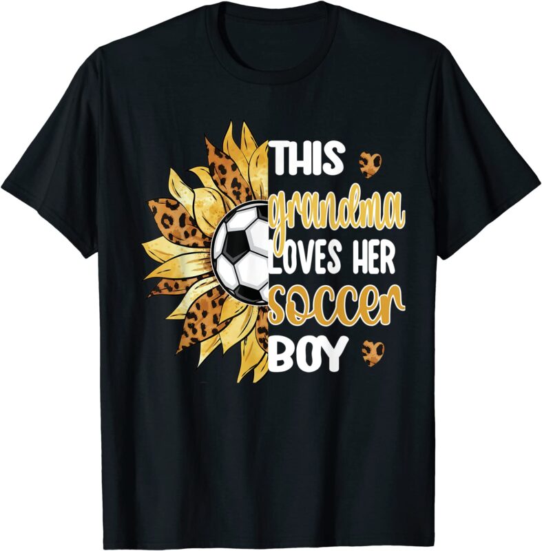 this grandma loves her soccer boy soccer player grandmother t shirt men