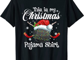 this is my christmas hockey pajama gifts for boys men t shirt men