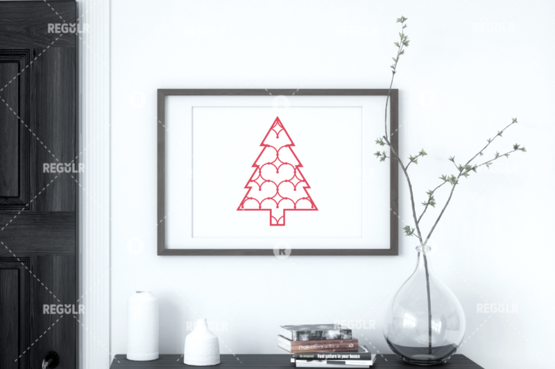 Christmas Tree Monogram SVG Bundle