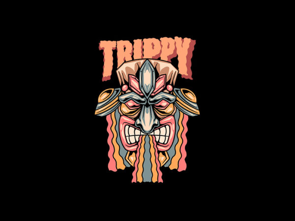 Trippy tiki streetwear t shirt designs for sale